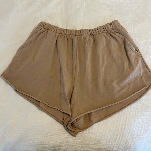 Aerie Sunset Terry Fleece Long Sleeve Sweatshirt and Shorts - Picture 9 of 15